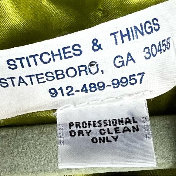 1950s Vintage Lime Green Silk Shantung Cocktail Dress Custom w/ Pockets Size 4-6 - Picture 7 of 10